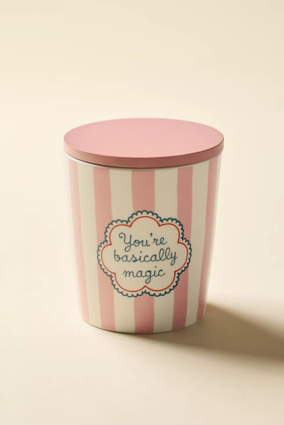 Striped Ceramic 7 oz Scented Candle | Urban Outfitters (US and RoW)