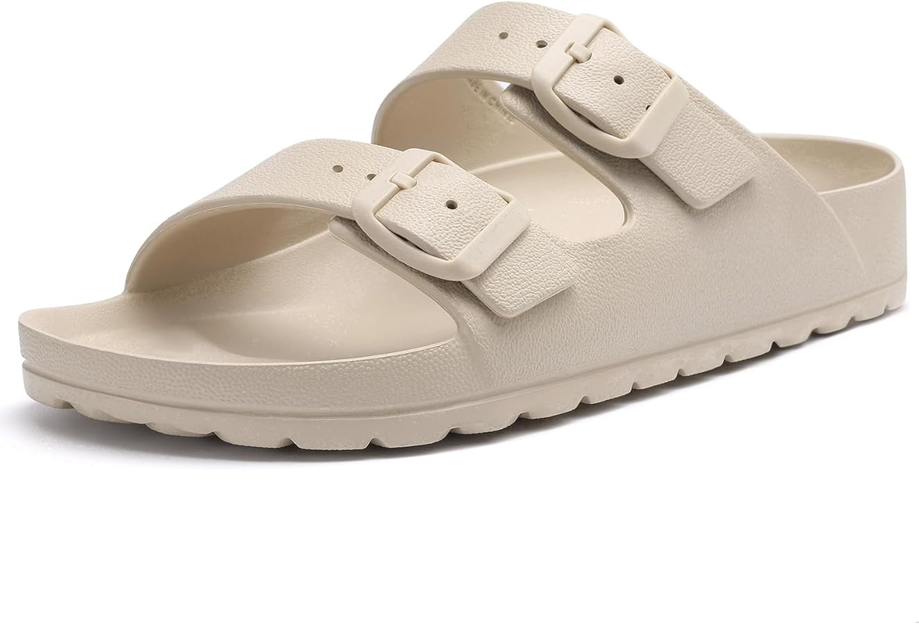 KIDMI Women's Comfortable EVA Sandals with Medium Arch Support, Adjustable Buckle Summer Beach Slide Sandal | Amazon (US)
