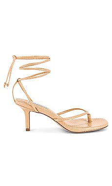 Steve Madden Lori Kitten Heel Sandal in Tan Lizard from Revolve.com | Revolve Clothing (Global)