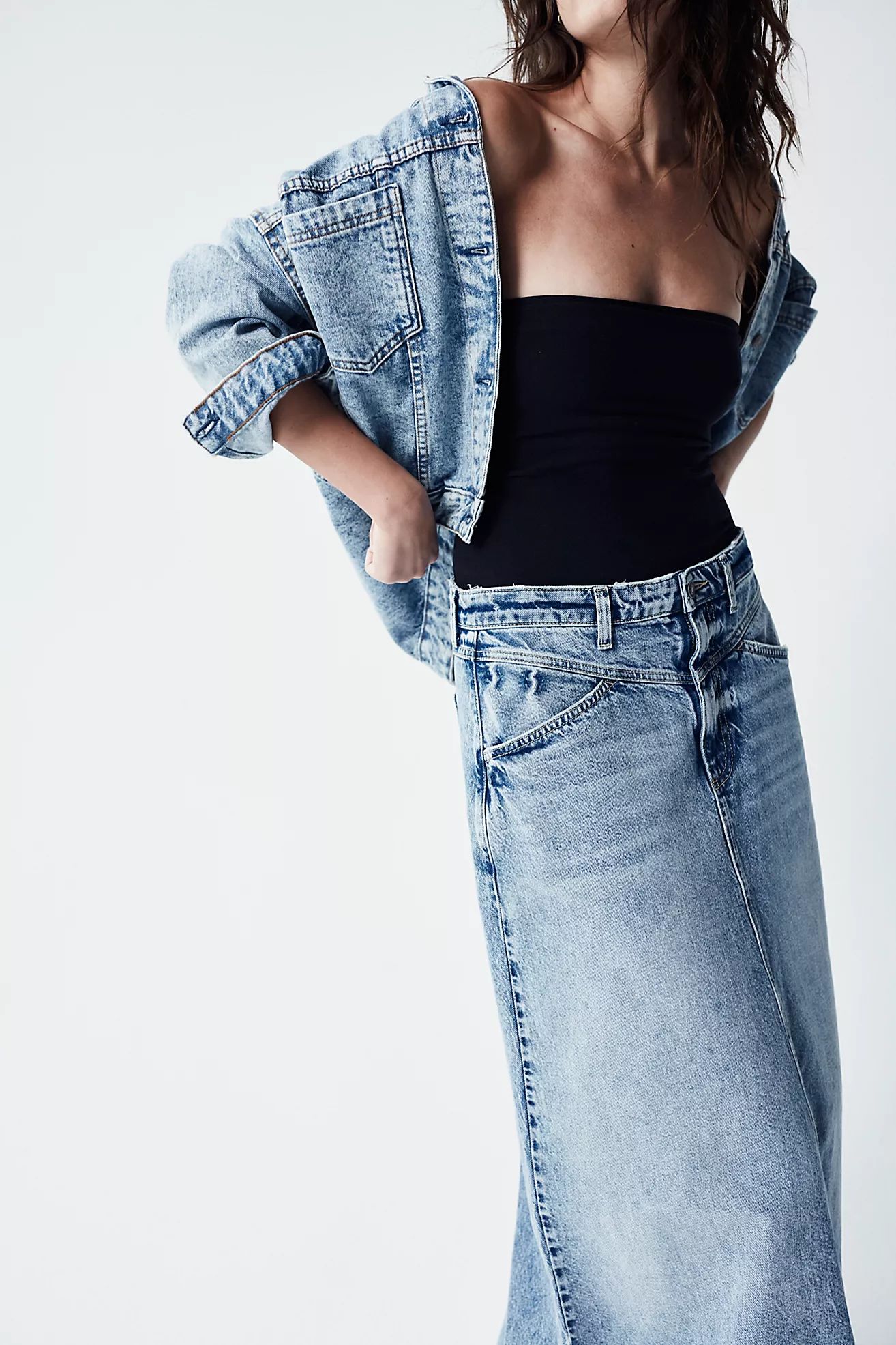 Come As You Are Denim Maxi Skirt | Free People (UK)