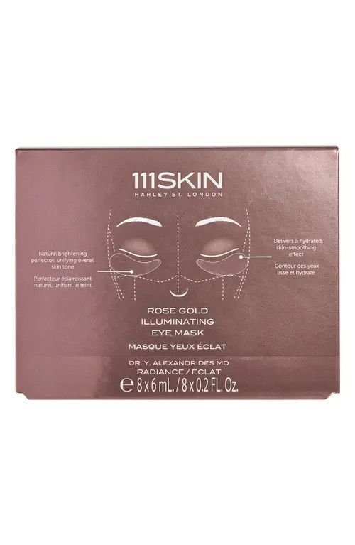 111SKIN Rose Gold Illuminating 8-Piece Eye Mask Box at Nordstrom, Size 8 Count | Nordstrom