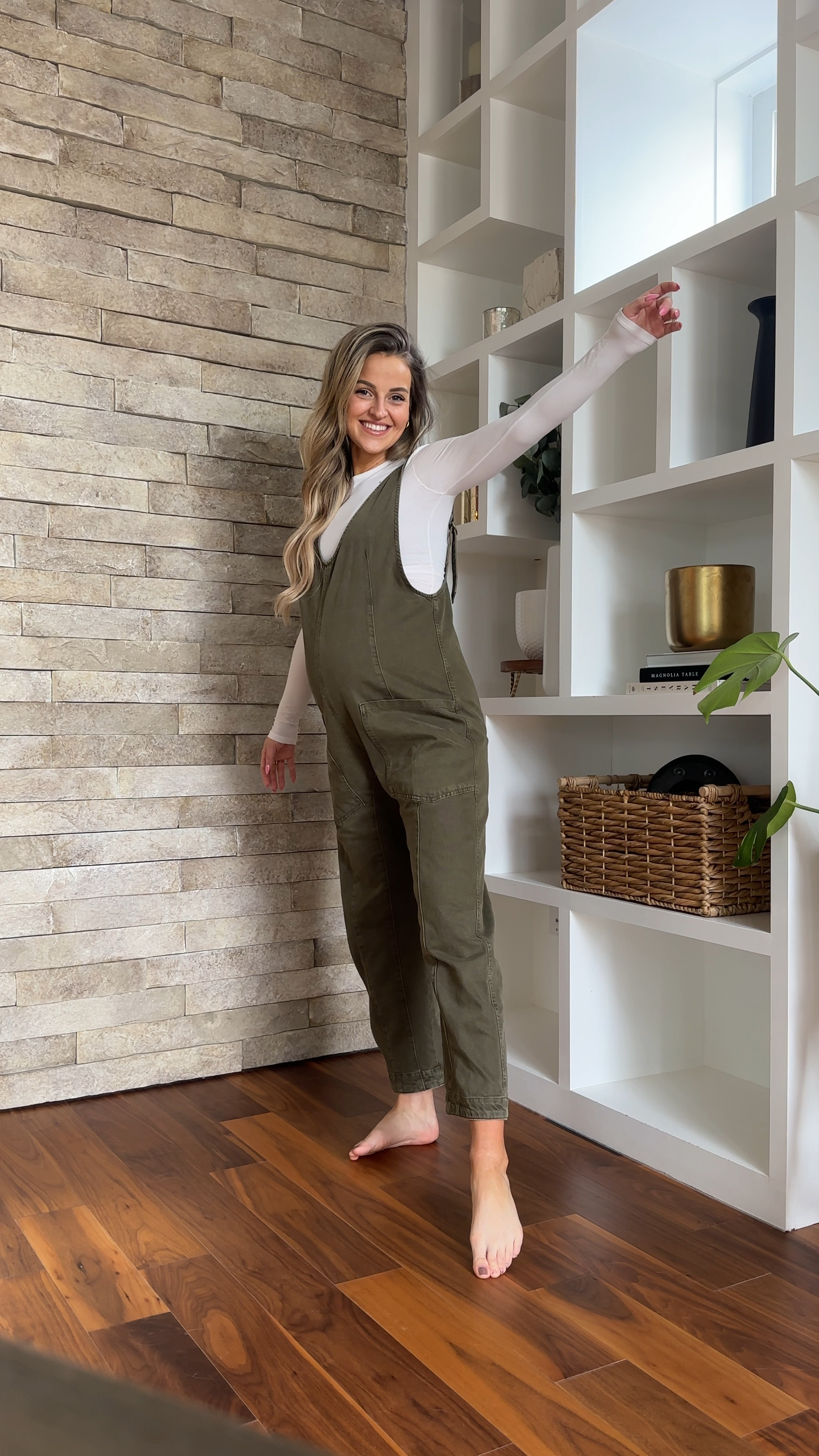 One of my fav outfits pre-pregnancy and it still fits me at 37 weeks!! 🤍✨ 

I’m wearing a Small in both pieces! 

#LTKsalealert #LTKstyletip #LTKSpringSale