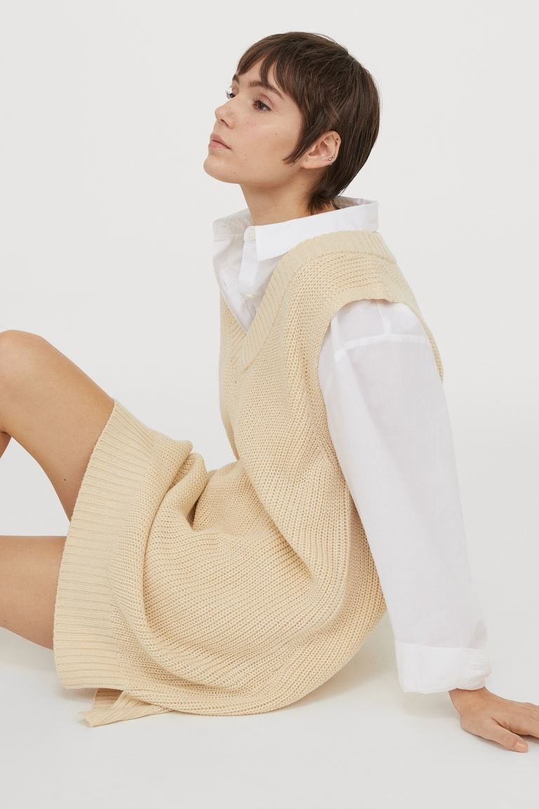 Knit Sweater Vest Dress | H&M (US + CA)