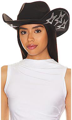 8 Other Reasons Star Cowboy Hat in Black from Revolve.com | Revolve Clothing (Global)