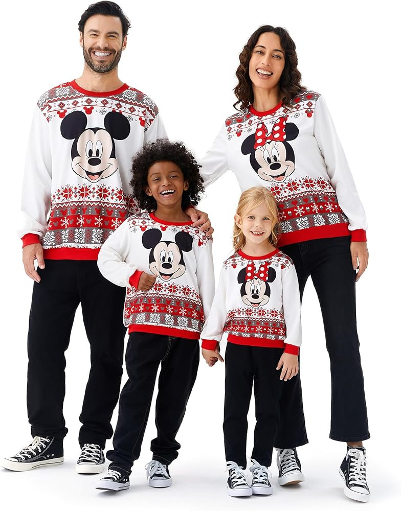 Disney Christmas Sweatshirt Funny Classic Print for Family | Amazon (US)
