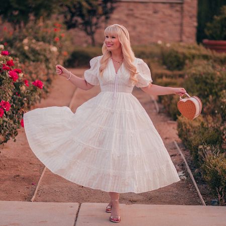 I absolutely adore this white dress! So cute for sumner and fall. Such a girly outfit! 

#LTKstyletip #LTKunder100 #LTKFind