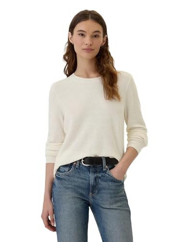 GAP Womens Cotton Pullover Sweater Light Grey Heather XL | Amazon (US)