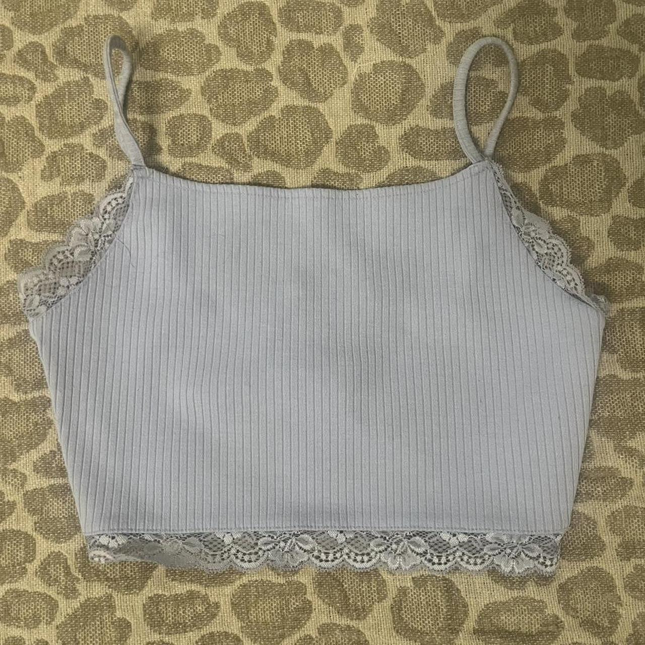 Forever 21 Women's Crop top - Purple/Blue - M | Depop US