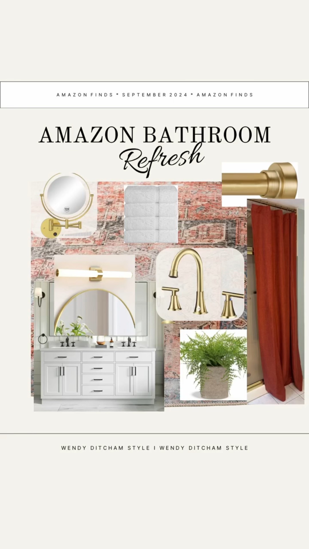 Comment BATHROOM below to receive a DM with the link to this post on my LTK ⬇
 https://liketk.it/5oErr 
Or See link in bio for sources. 

5 inexpensive ways to elevate a builder bathroom.
#bathroomremodel #bathroomdesign #bathroomdecor #elegant #masterbath 

#LTKHome #LTKFindsUnder100