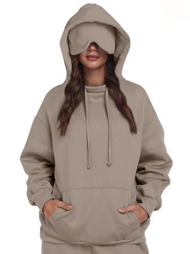 SeSe Code Hoodie with Eye Mask Travel Airplane Unisex Oversized Sweatshirt Sleep Pullover with Po... | Amazon (US)
