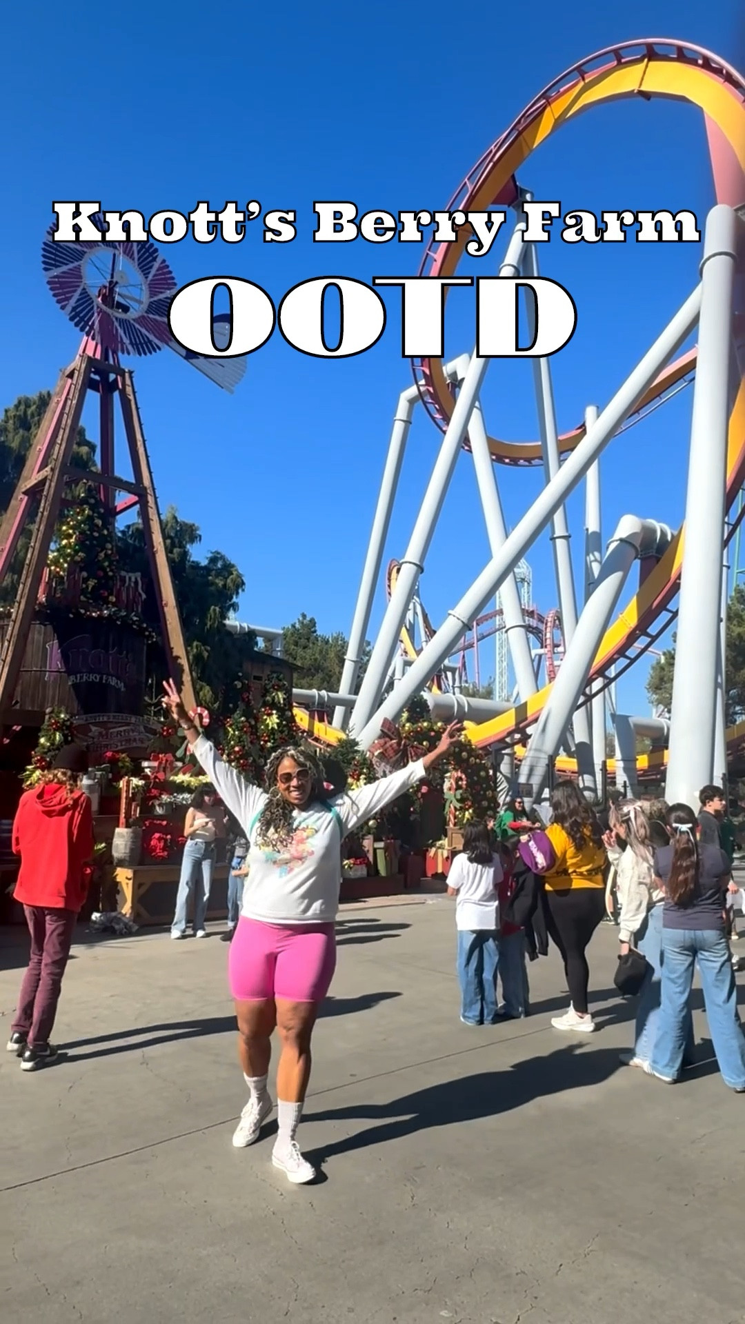 It’s been over 30 years since I last visited Knott’s Berry Farm in Buena Park, CA. 

This is what I decided to wear as a childless woman in her 40s living her best life at a theme park! 

Sweatshirt- Nickelodeon (gifted) SZ XL
Biker Shorts- Nike SZ M
Backpack- Sanrio (old)
Sunglasses- Celine 
Shoes- Converse SZ 8/10 
*inserts are the secret for staying comfortable all day 🤗



#LTKOver40 #LTKMidsize #LTKootd