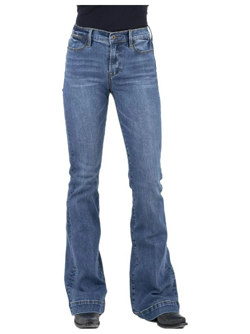 Stetson Western Denim Jeans Womens 2 Short Blue 11-054-0921-2400 BU | Walmart (US)