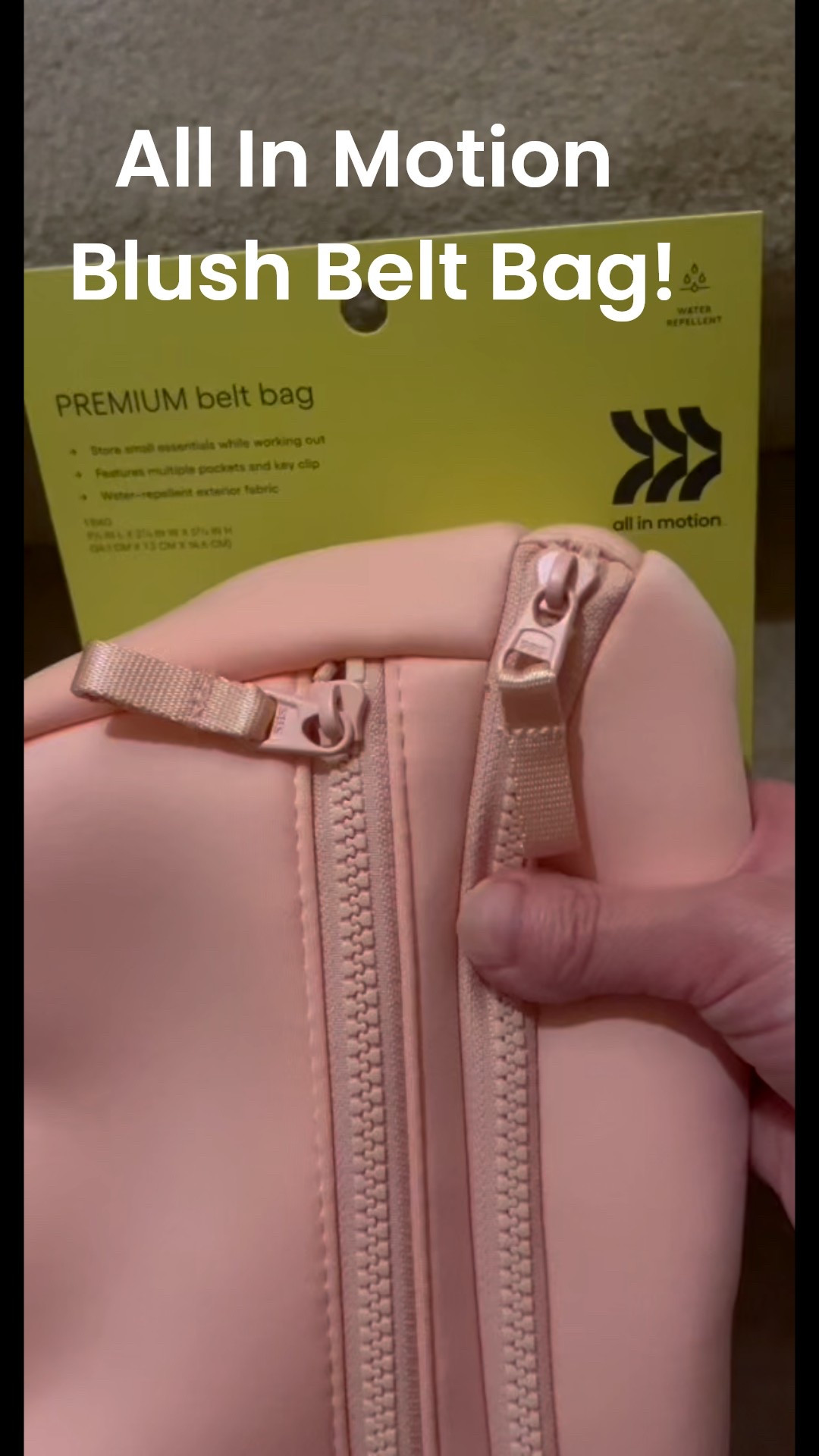 This is My February Freebie with Target 360! It is the newly released All In Motion Premium Belt Bag Fanny Pack in the color Blush! It is water resistant and has so much storage! I look forward to taking it along with me on my walks and when I run errands! I’ll even use it when I work out too! This fanny pack will inspire me to be All In Motion and reach my fitness goals too! Follow along as I share how I will be using this belt bag. 💼 💖🚶 

#LTKselfcare #LTKfitnessgoals #LTKmorningroutine