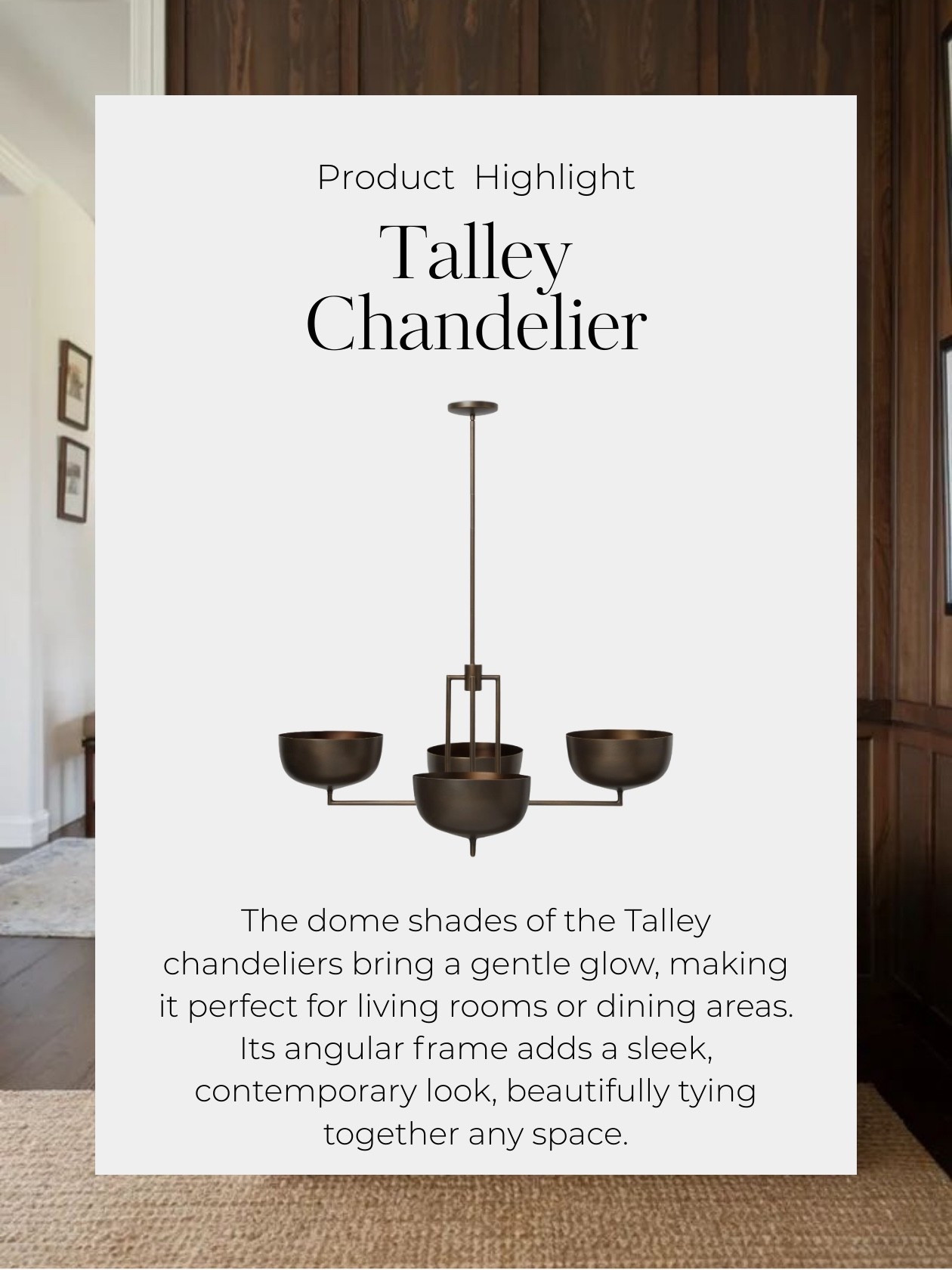 Meet the Talley Chandelier!
A true statement piece that balances elegance with modern simplicity. With its clean lines, soft glow, and sculptural silhouette, it’s the perfect way to anchor a dining room, entryway, or living space. The Talley brings instant sophistication while keeping the vibe warm and inviting.

#TalleyChandelier #StatementLighting #InteriorInspo #DesignerDetails #LightingGoals #ModernElegance #TimelessStyle #DesignThatFeelsGood #DreamLighting #HomeInspo

#LTKHome