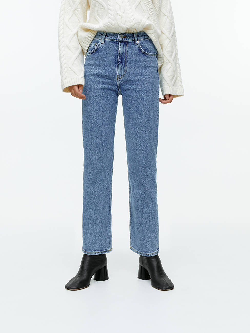 STRAIGHT CROPPED STRETCH Jeans | ARKET (US&UK)