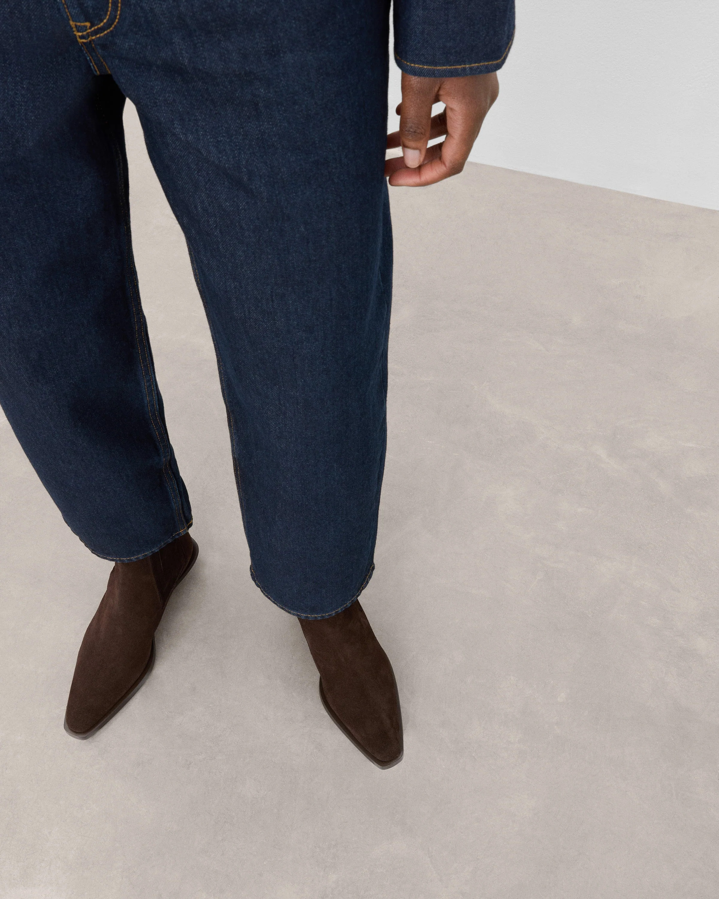 Indigo Suede Chocolate Boot | Flattered