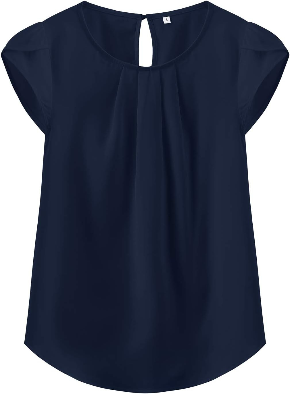 TASAMO Womens Tops Boho Pleated Shirts Dressy Casual Cap Sleeve Blouses | Amazon (US)