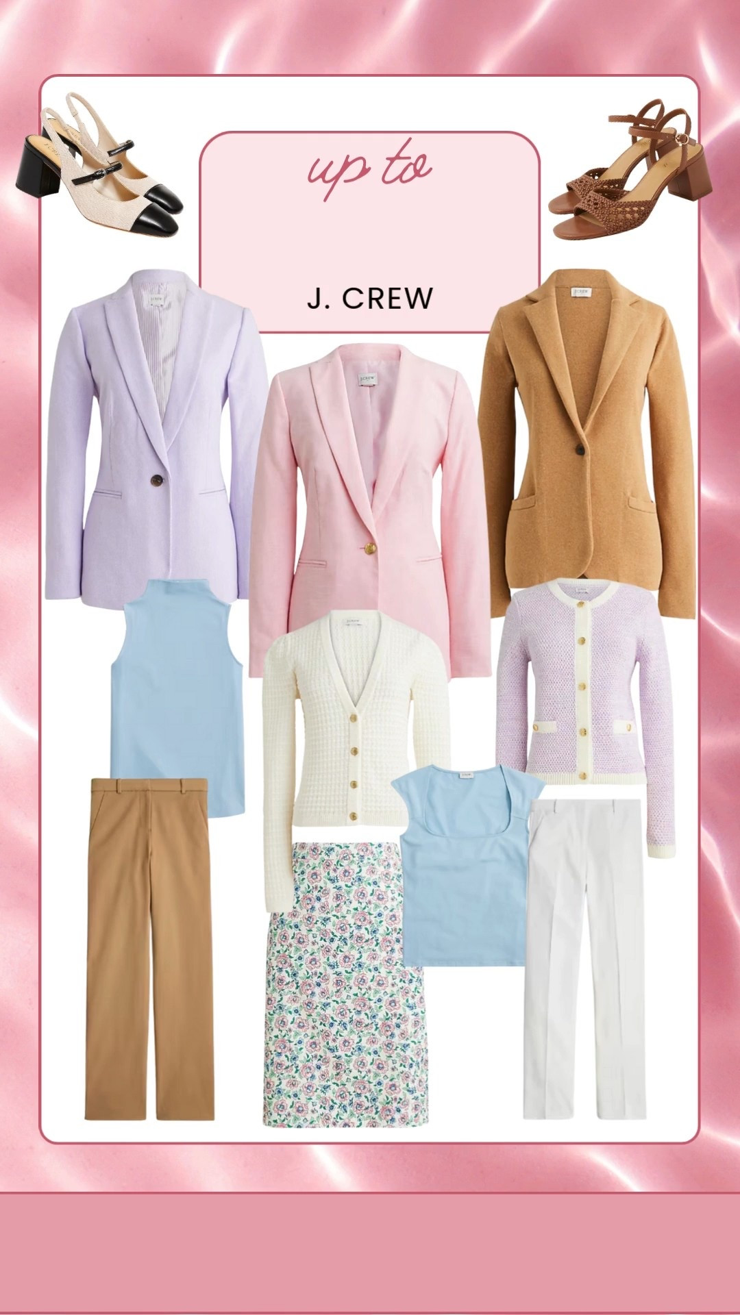 Upgrade your work wardrobe with J.Crew’s spring & summer work outfits—now on sale! From lightweight blazers and tailored trousers to chic button-ups, these timeless pieces are perfect for the office and beyond. Don’t miss out on elevated workwear essentials at amazing prices! Shop now before sizes sell out! ✨👗💼 #JCrewStyle #WorkwearSale #ChicOfficeLooks 

#LTKFindsUnder100 #LTKSeasonal #LTKWorkwear