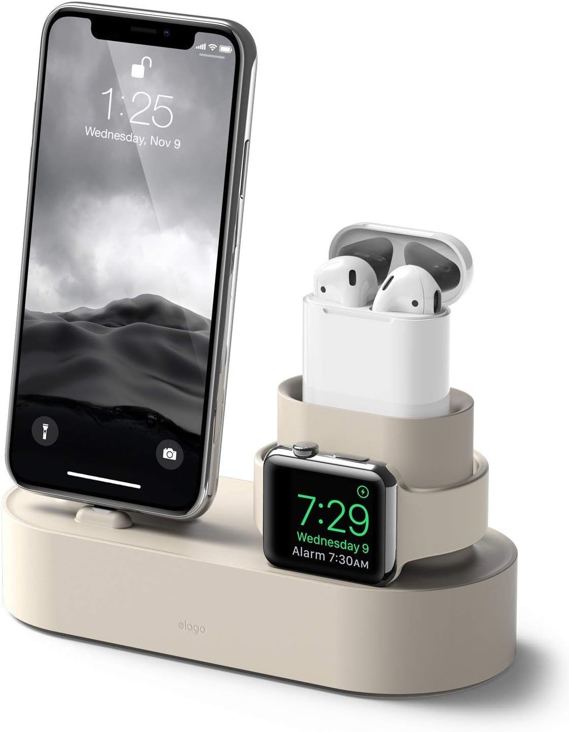 elago 3 in 1 Apple Charging Station Compatible with Apple Watch Series 8/SE2/7/6/SE/5/4/3/2/1, Ap... | Amazon (US)