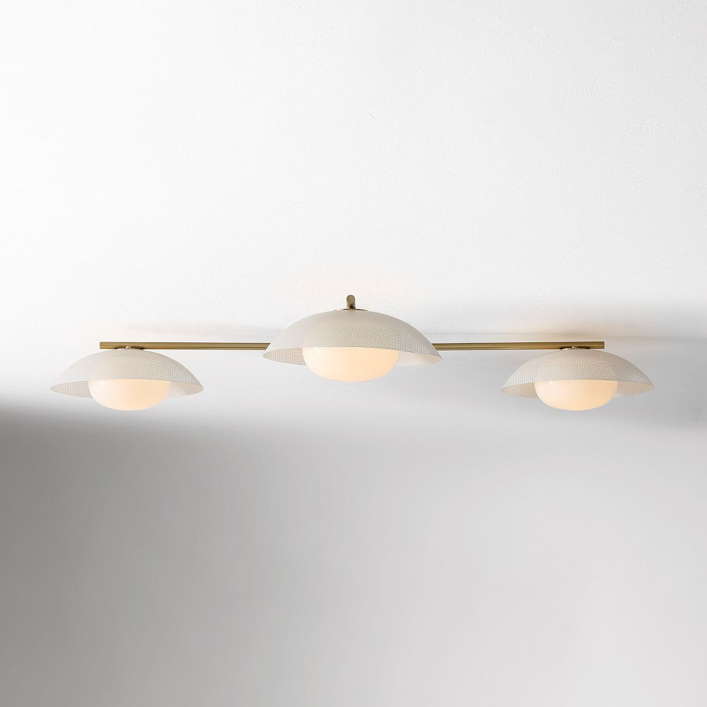 Bezel 3-Light Flush Mount (60") | West Elm (US)