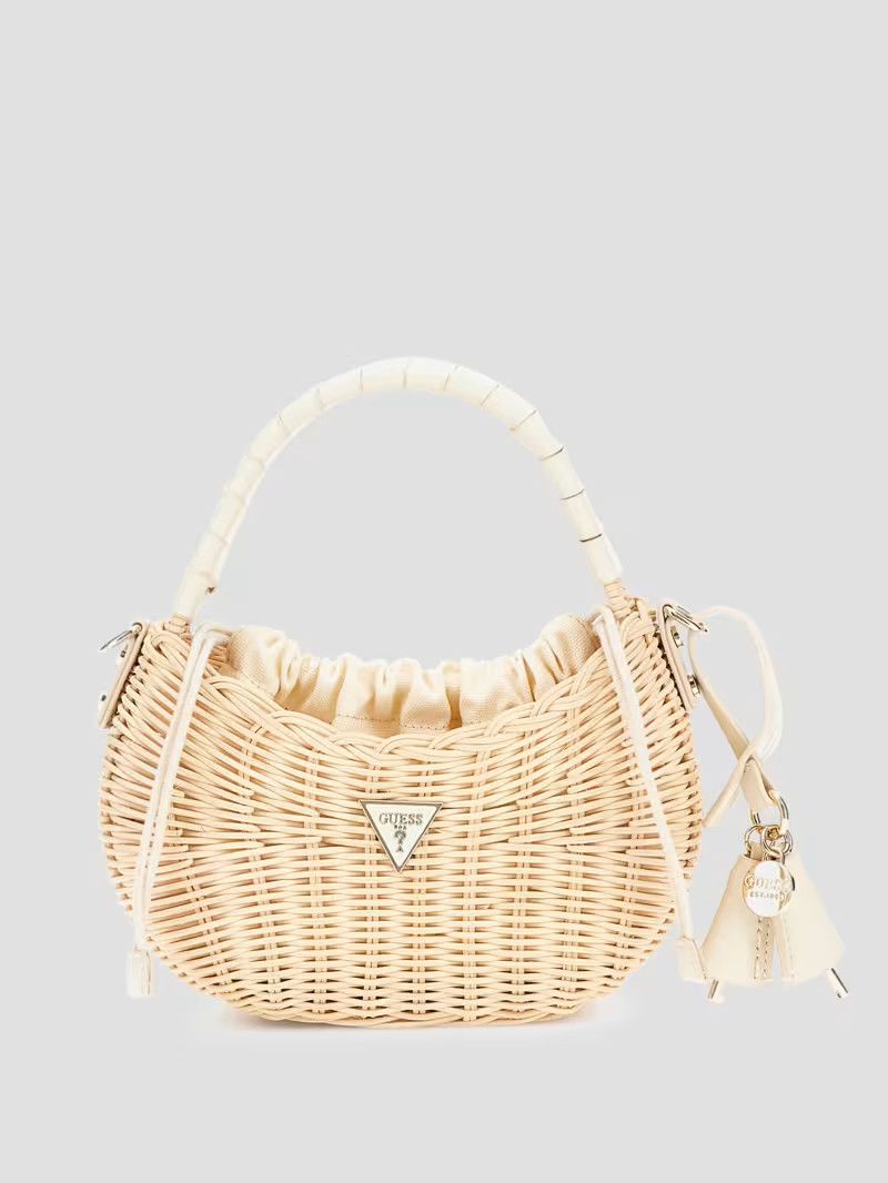 Sveiney Straw Mini Shoulder Bag | Guess US | Guess (US)