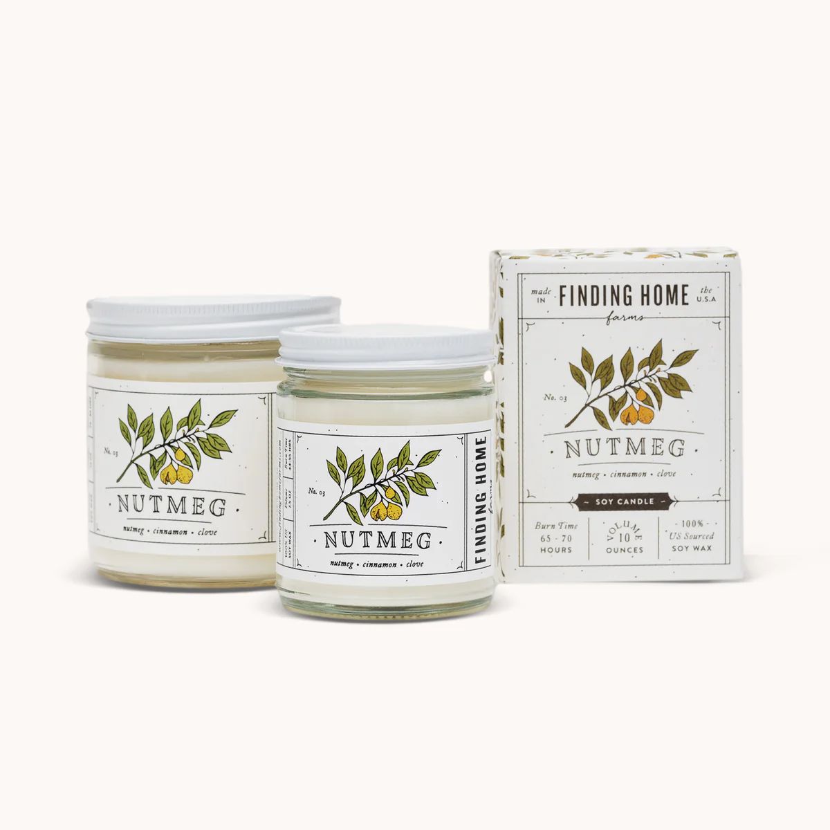 Nutmeg Soy Candles | Finding Home Farms