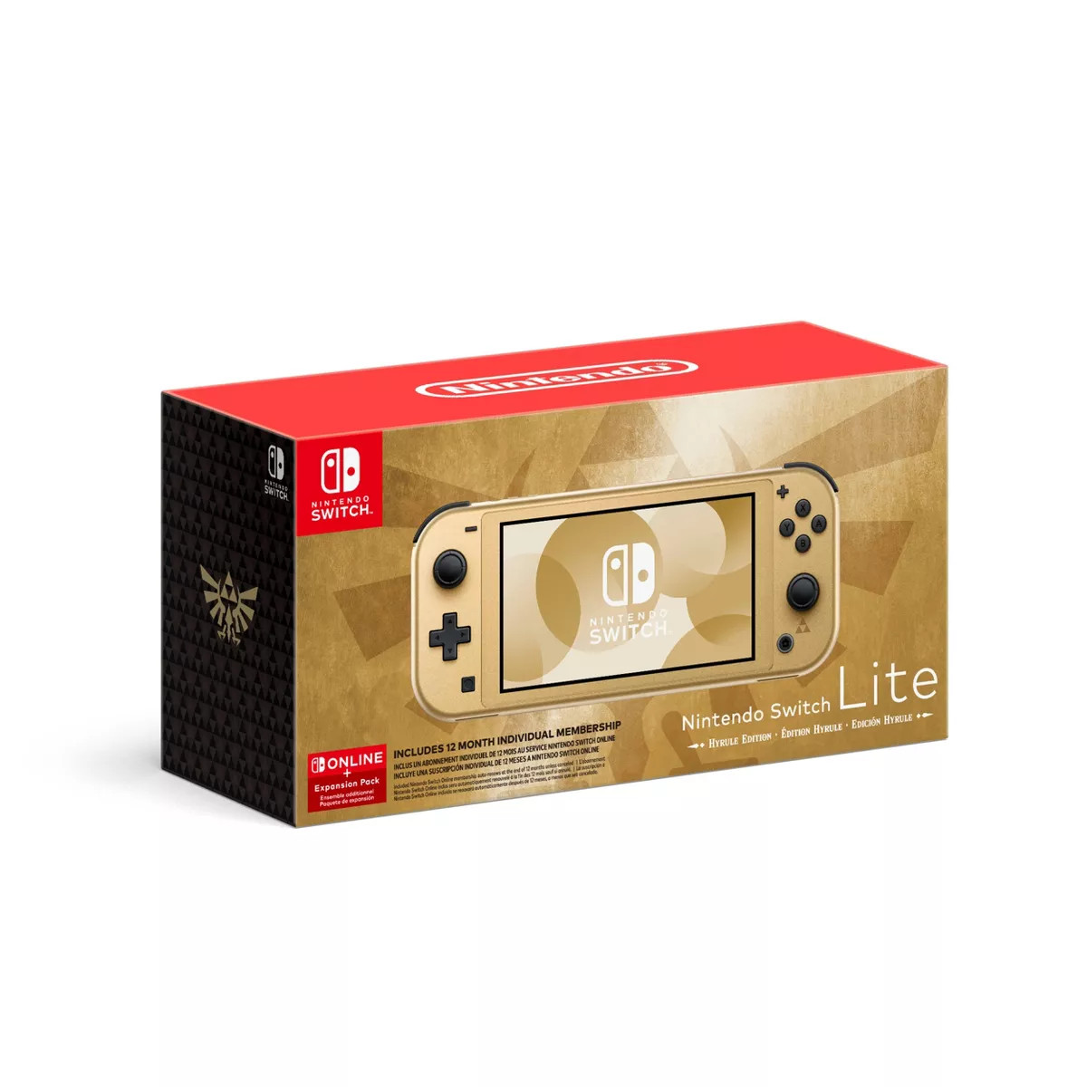 Nintendo Switch Lite Hyrule Edition with Bonus Nintendo Switch Online + Expansion Pack | Target