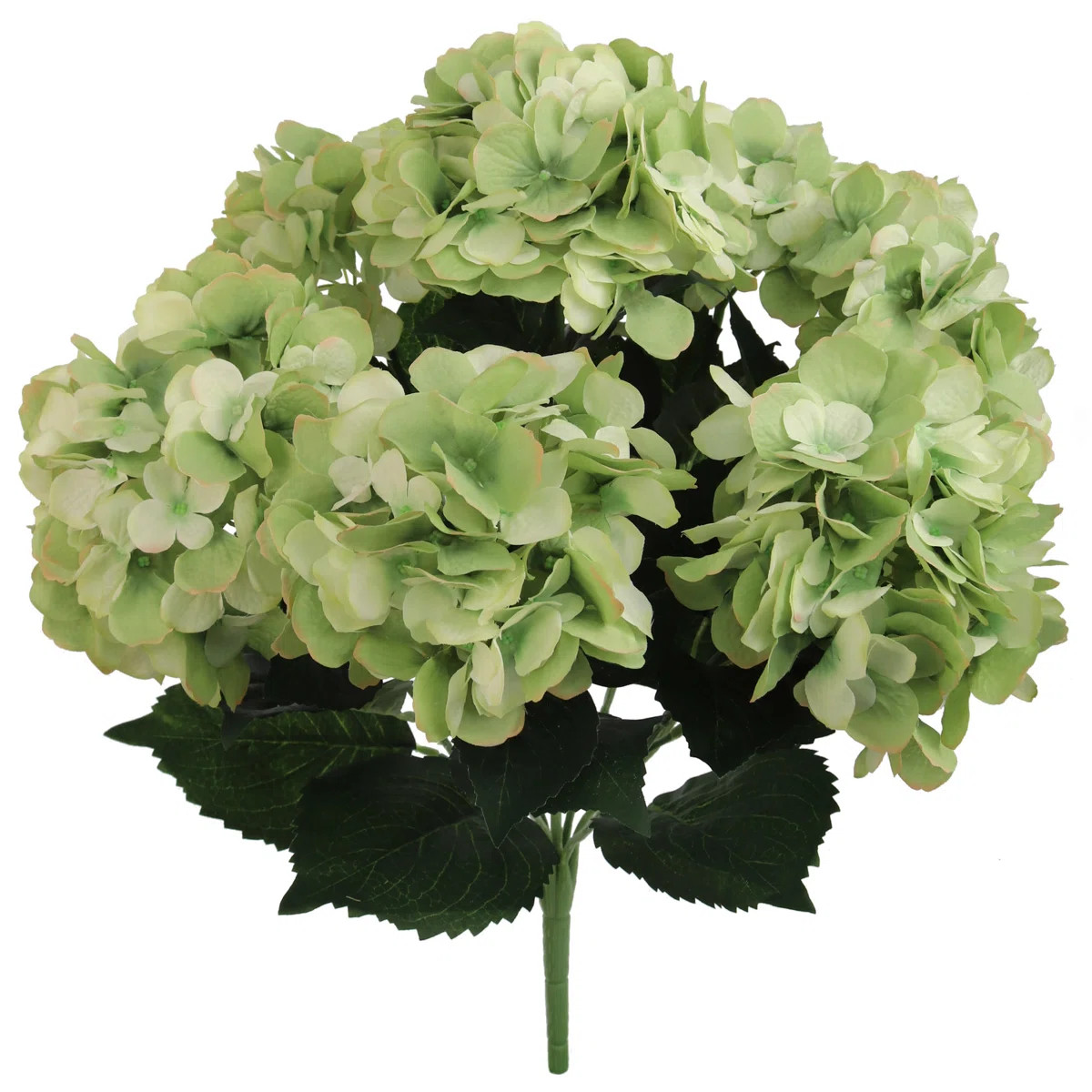 20" Hydrangea Bush with 7 Flowers - Artificial Hydrangea Decor | Wayfair North America