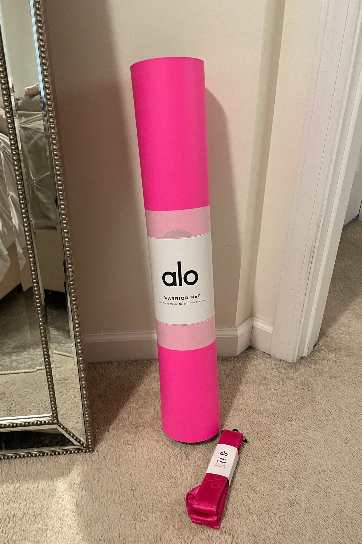 Absolutely obsessed with my Alo yoga mat! 🤩💖 Used it today for sculpt and it’s such high quality! 

#LTKsalealert