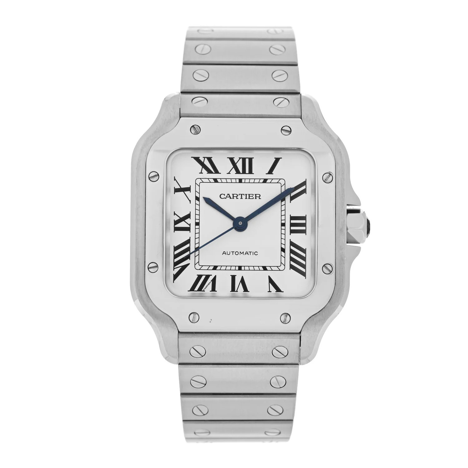 CARTIER Stainless Steel 35mm Santos de Cartier Automatic Watch | FASHIONPHILE | FASHIONPHILE (US)