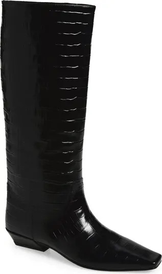 Croc Embossed Boot (Women) | Nordstrom