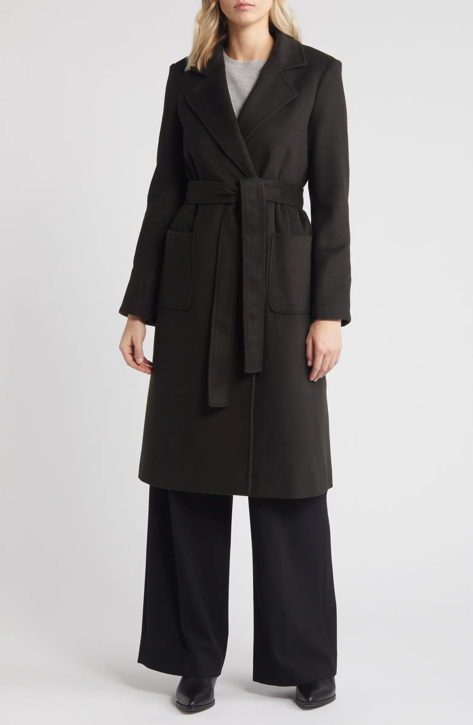 Wool Blend Wrap Coat | Nordstrom