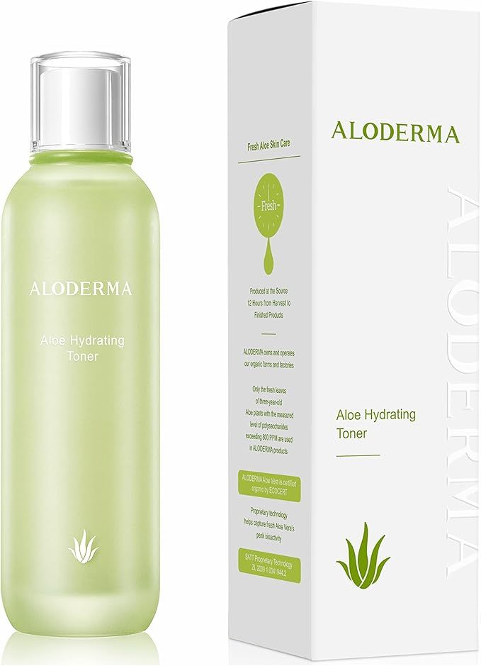 Aloderma Hydrating Toner Featuring 91% Organic Aloe Vera, Made Within 12 Hours of Harvest to Deep... | Amazon (US)