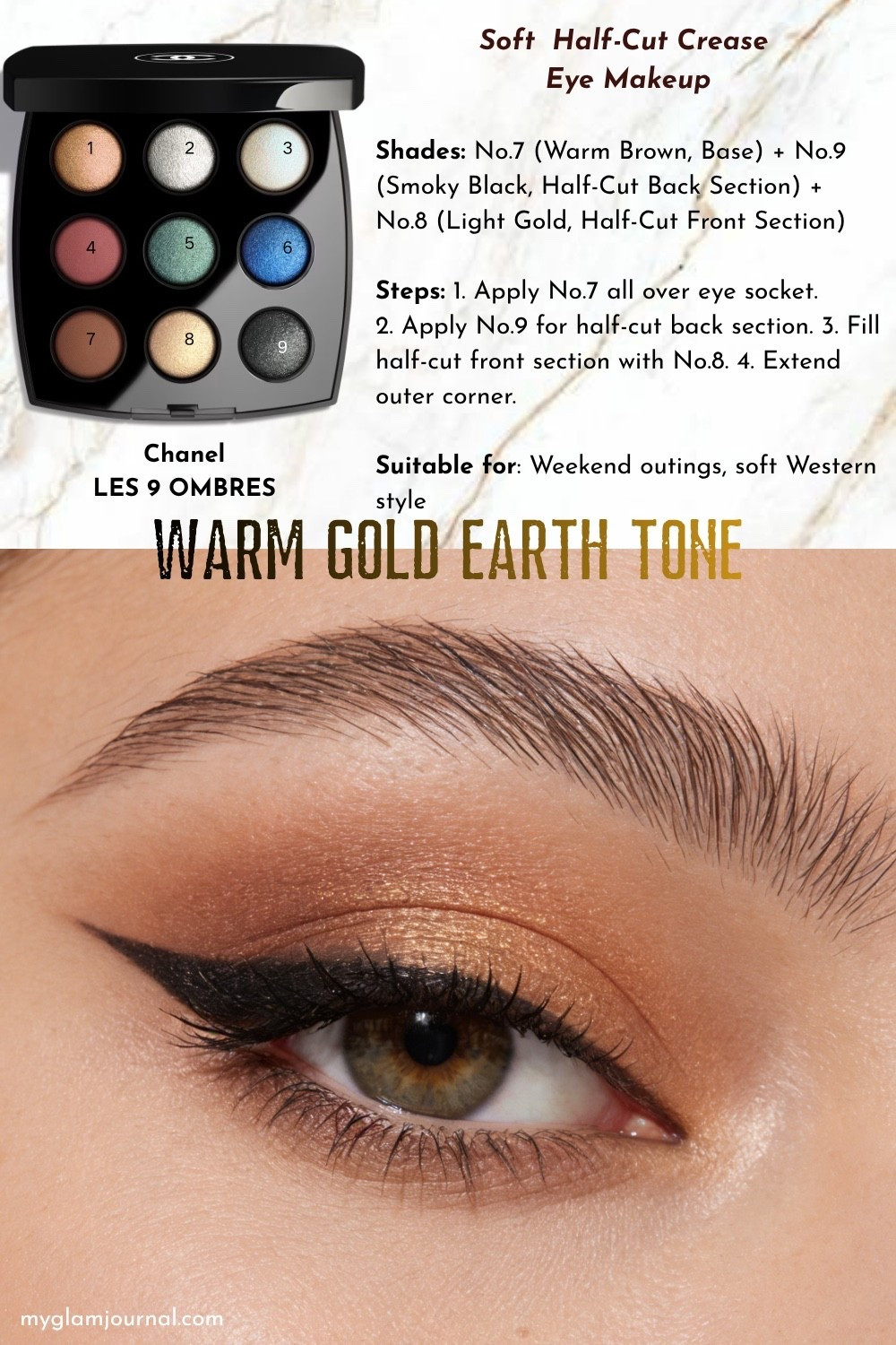 Chanel LES 9 OMBRES Tutorial | Soft Girl Half Cut Crease Eye Makeup

#LTKBeauty