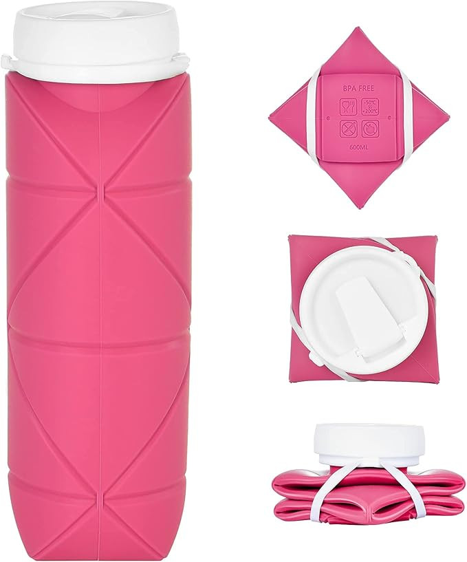 SPECIAL MADE Collapsible Water Bottle Leakproof Valve BPA Free Silicone Foldable Water Bottle for... | Amazon (US)
