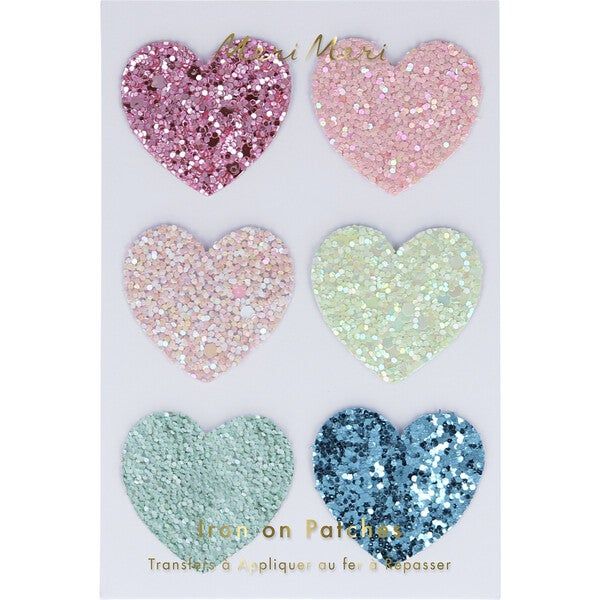 Rainbow Glitter Heart Patches - Meri Meri Bags | Maisonette | Maisonette