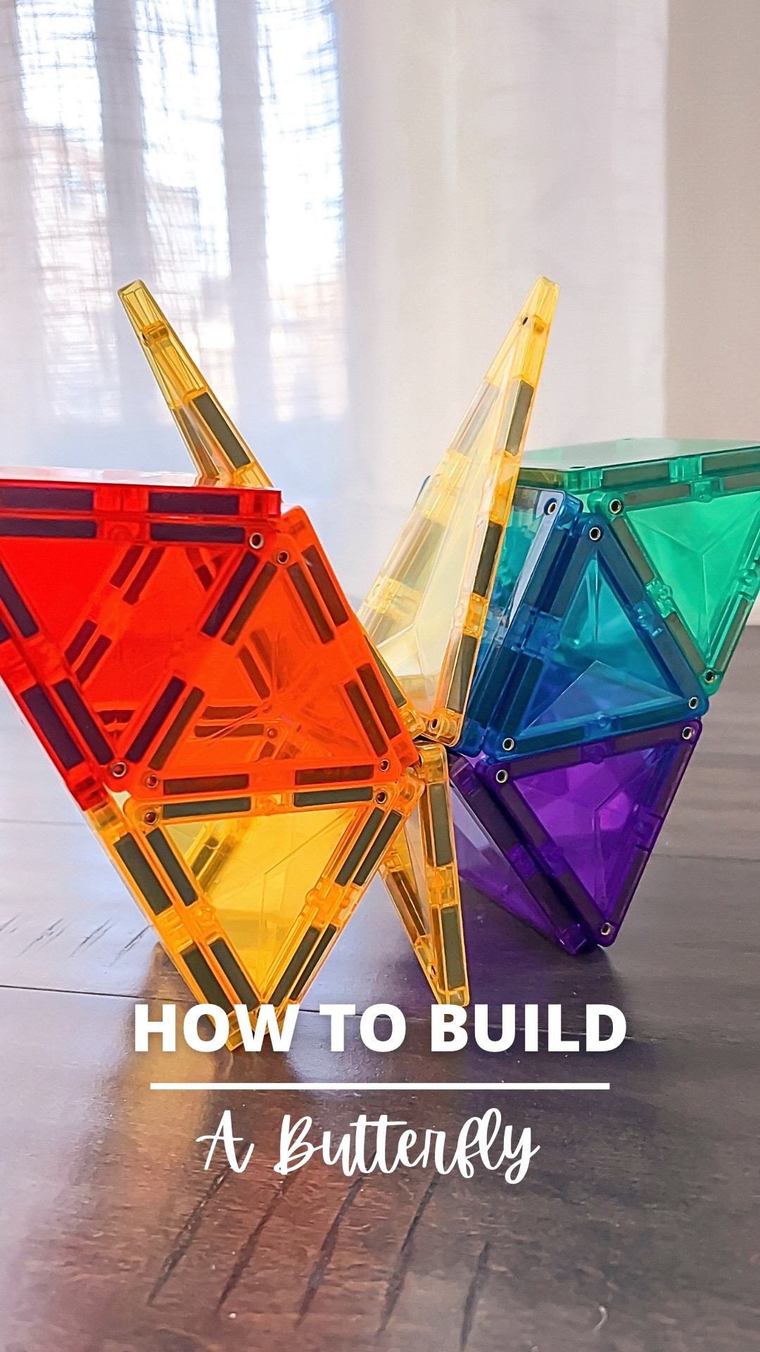 Let your creativity take flight! 🦋✨ Build a beautiful magnetic tile butterfly and explore symmetry through play. This build is included in my new book, 50 Ultimate Magnetic Tile Builds - using less than 60 tiles. Ready to create your own? 🌈

#MagneticTiles #STEMPlay #ButterflyBuild

#LTKFamily #LTKKids #LTKSaleAlert