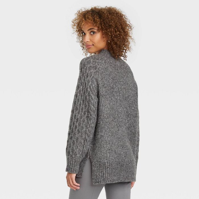 Women's Mock Turtleneck Pullover Sweater - A New Day™ | Target