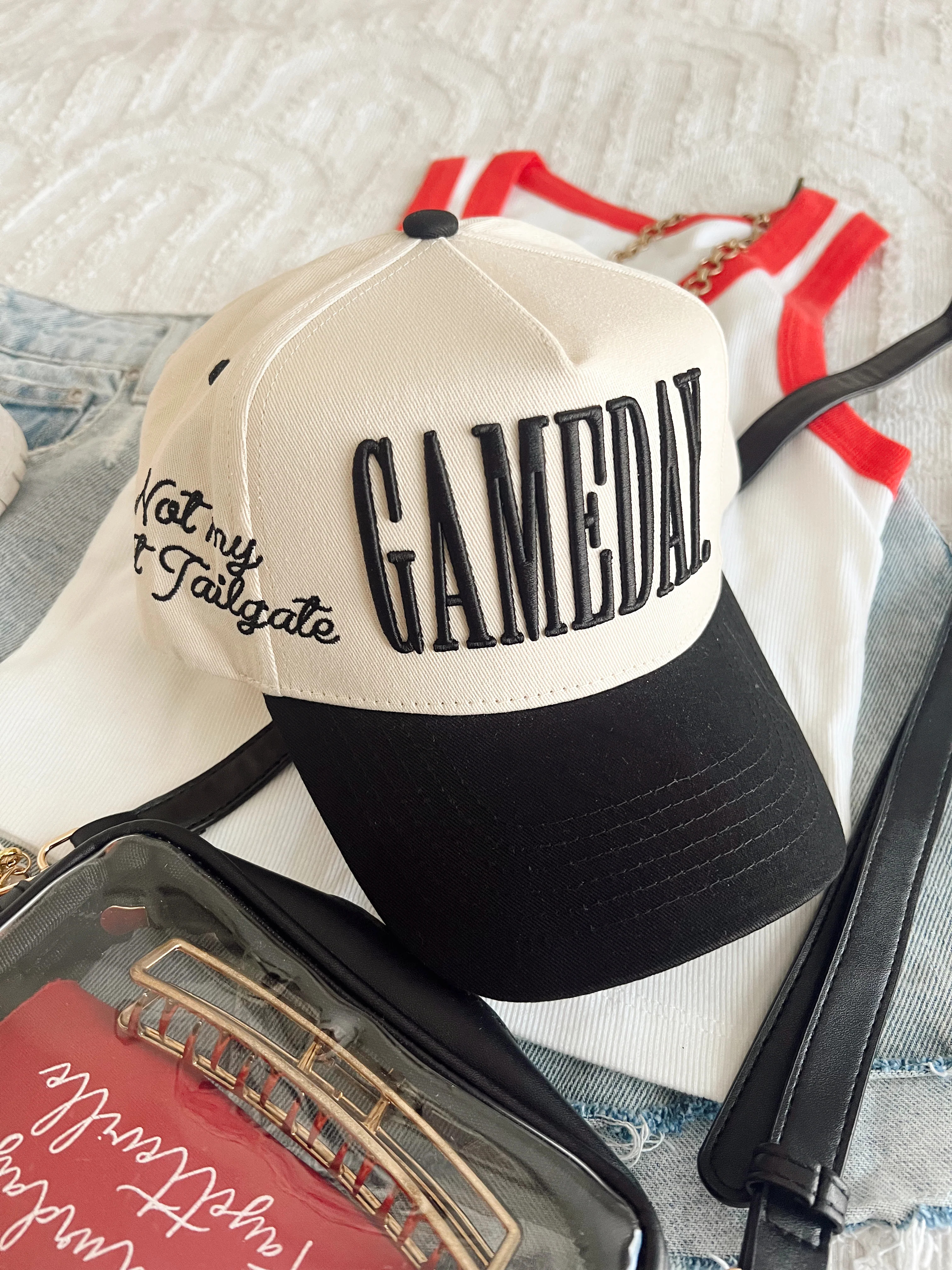GAMEDAY. - Not My First Tailgate Vintage Trucker Hat | KenzKustomz