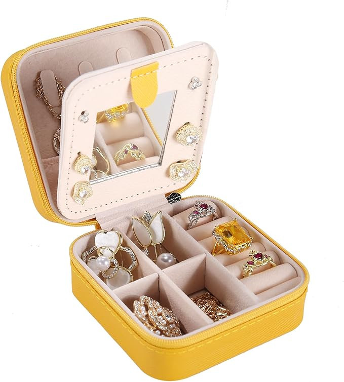 Travel jewelry case Travel jewelry box Travel Jewelry Organizer Small Jewelry Organizer Box Gift ... | Amazon (US)