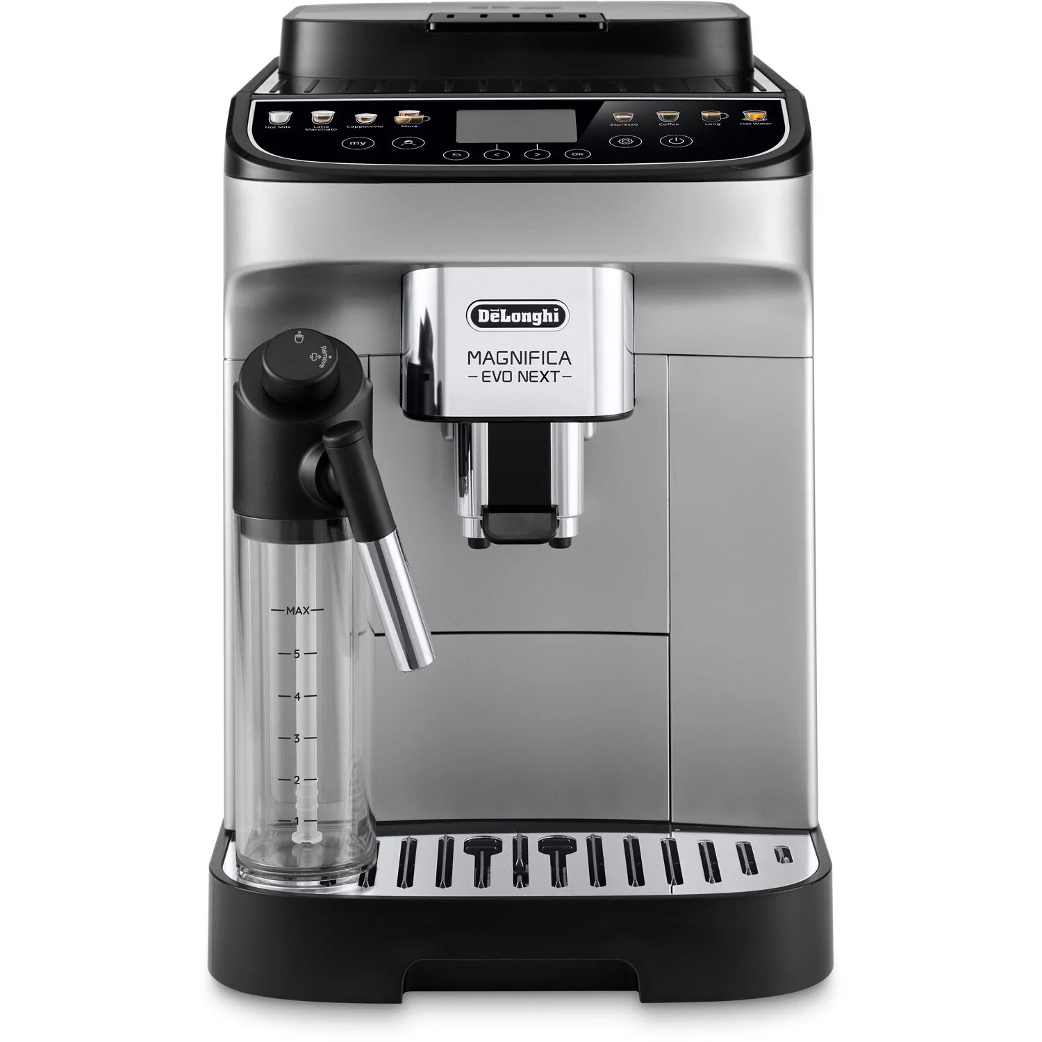 DeLonghi EVO Super automatic Stainless steel Programmable Espresso Machine with Drip Tray ( Stainless Steel/Black ) | ECAM31080SB | Lowe's