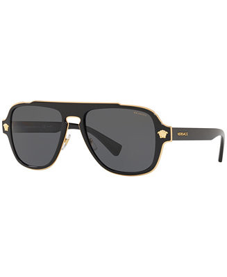 Versace Polarized Sunglasses, VE2199 56 & Reviews - Sunglasses by Sunglass Hut - Men - Macy's | Macys (US)