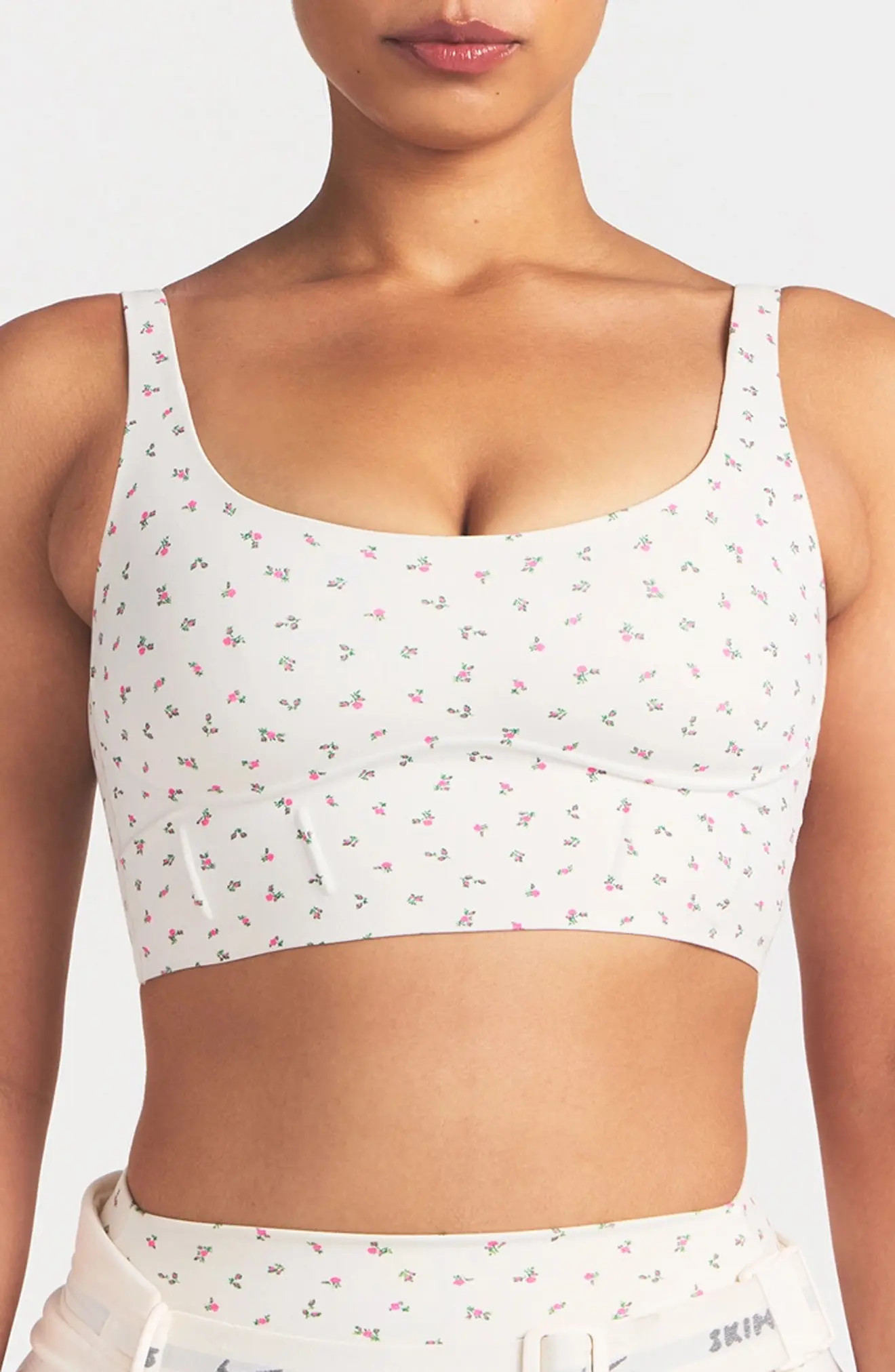 NikeSKIMS Matte Floral Longline Corset Bra (Women) | Nordstrom | Nordstrom