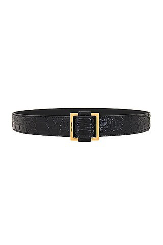 Saint Laurent Square Belt in Nero - Black. Size 90 (also in 75). | FWRD 