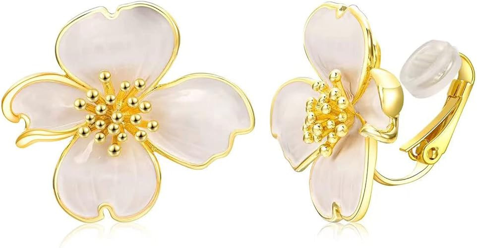 Clip on Earrings Women, 14K Gold Plated Earrings for Sensitive Ears, Fashion Women's Earrings Jew... | Amazon (US)