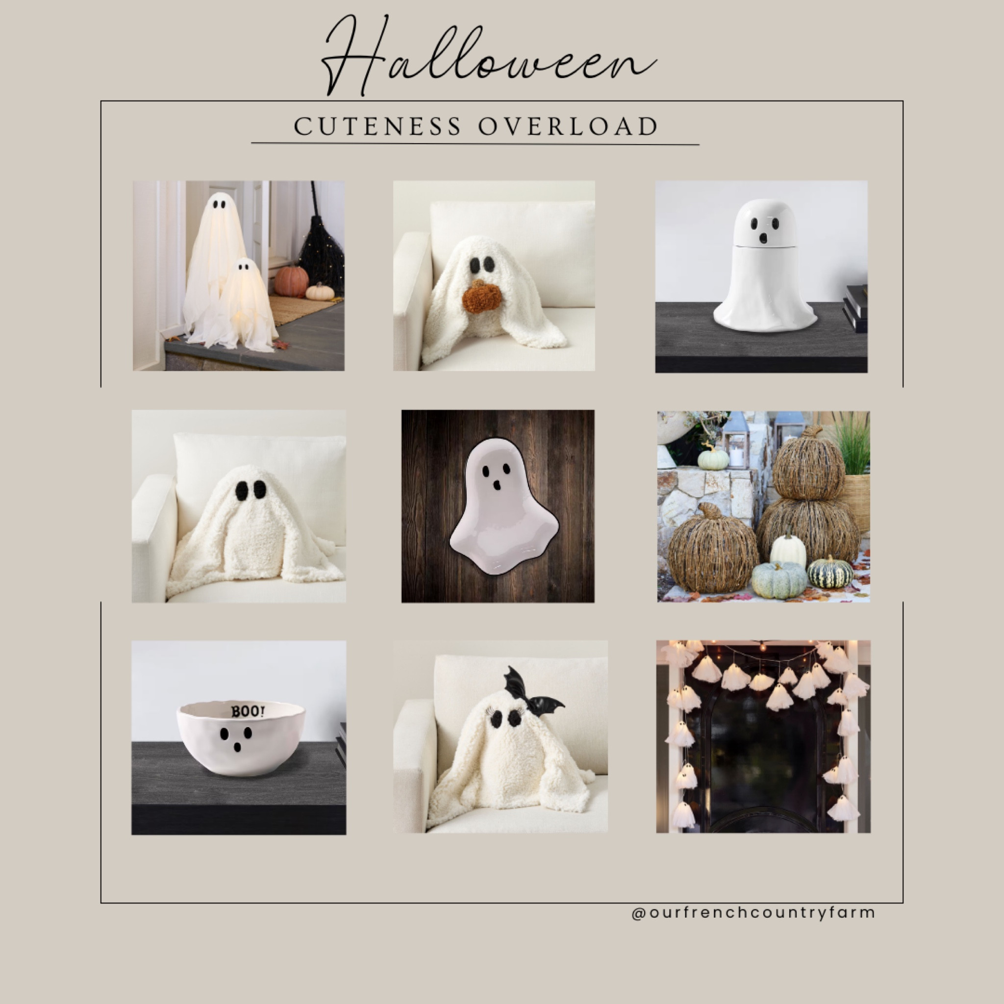 I just bought a few of the ceramic ghosts and they are SO much better than these pictures show!  Loving all these adorable pillows too!

#LTKFamily #LTKHome #LTKSeasonal