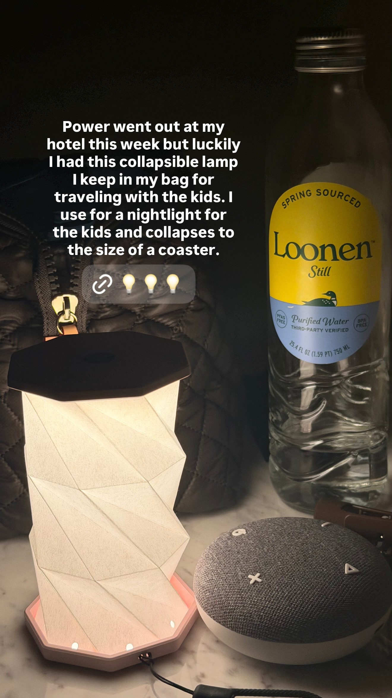 This collapsible lamp was great for traveling with kids this week 

 #LTKHome