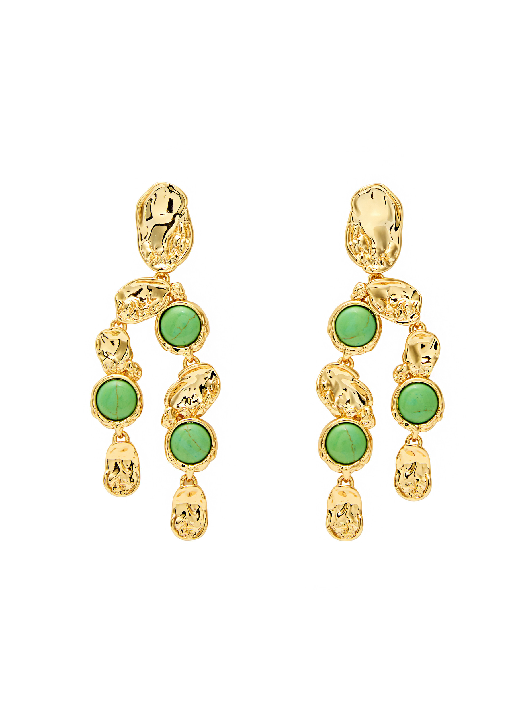 Brut 14kt gold-plated drop earrings | Harvey Nichols