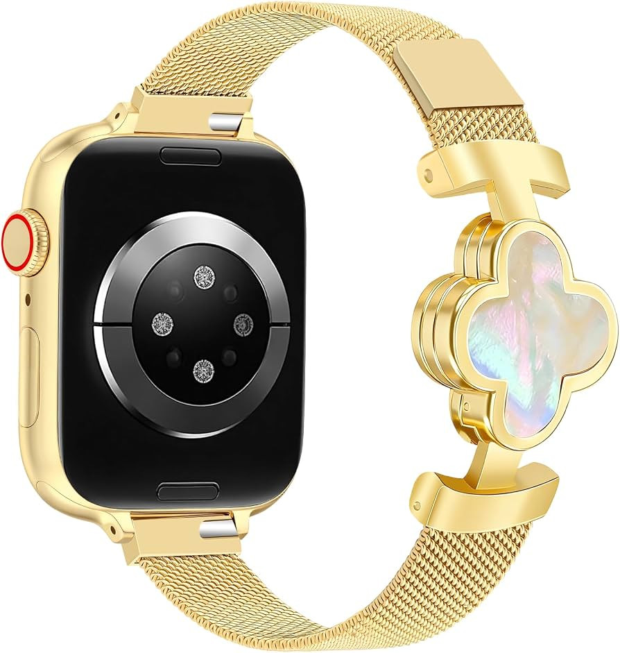 MOINSPIRE Slim Mesh Metal Band for Women with Small Wrists Compatible with Apple Watch 38mm 40mm ... | Amazon (US)