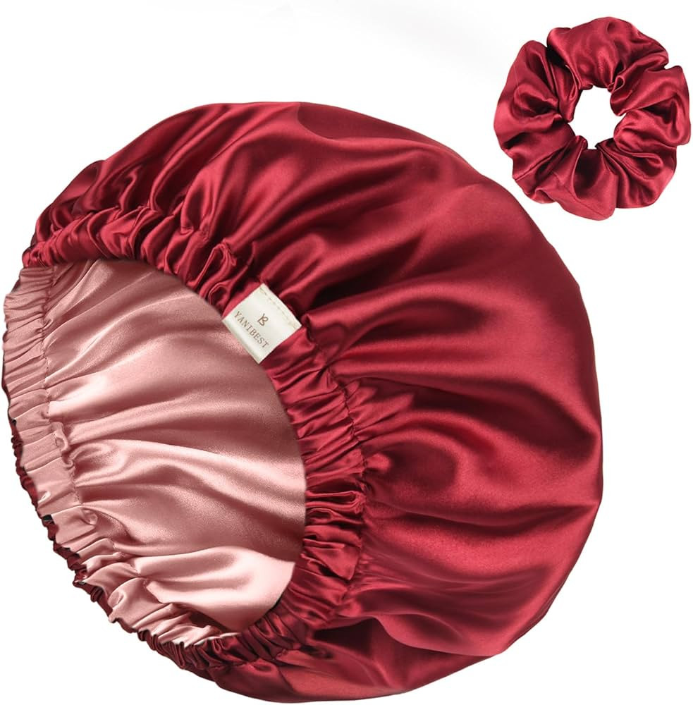 YANIBEST Adjustable Satin Bonnet Double Layer Hair Bonnet for Sleeping Bonnets for Women Hats Cur... | Amazon (US)